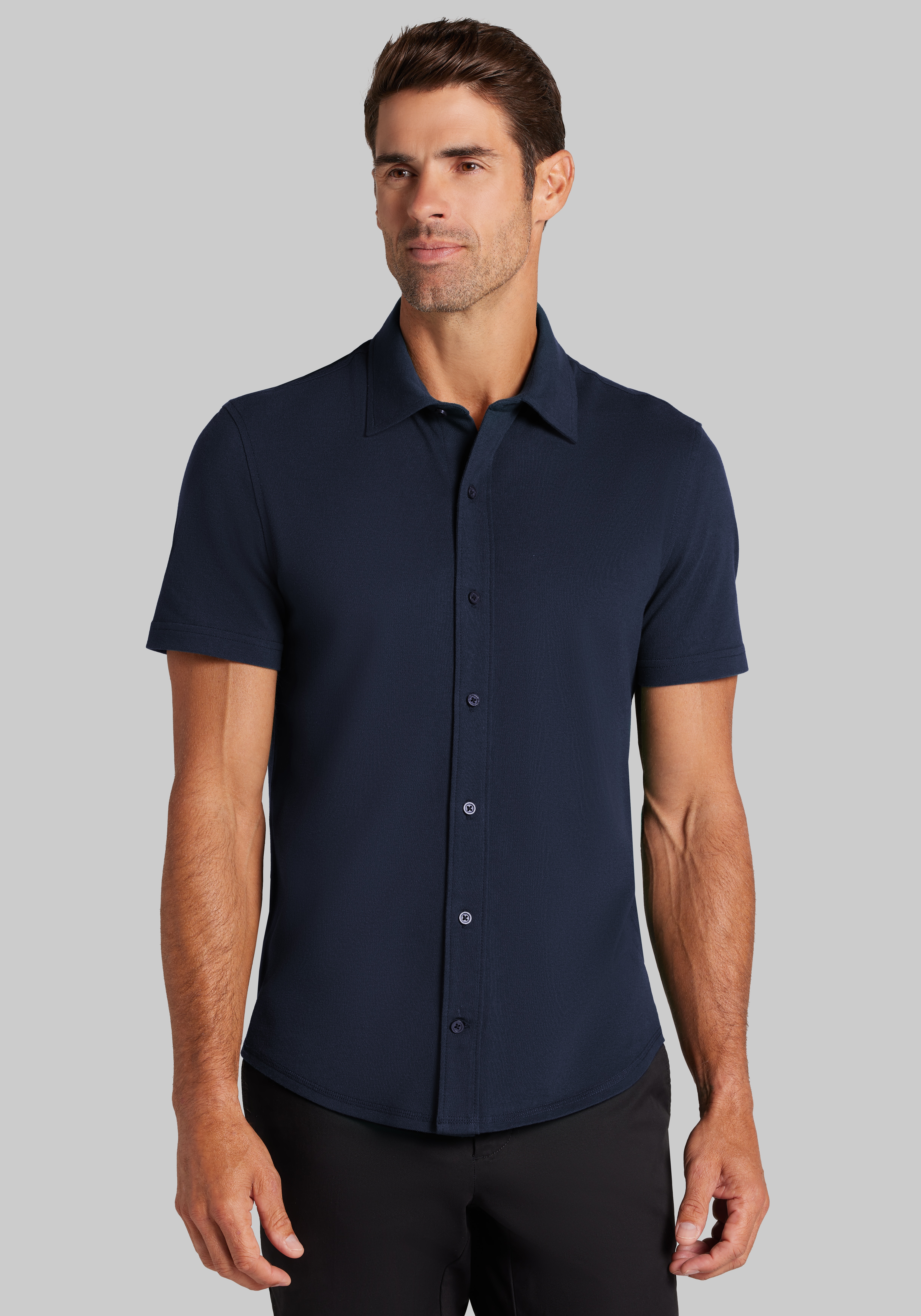 big and tall navy blue dress shirt Chambray Shirts a sophisticated pieced placket AllFWWinter 7 makeup for black Color:Sienna (Peru)