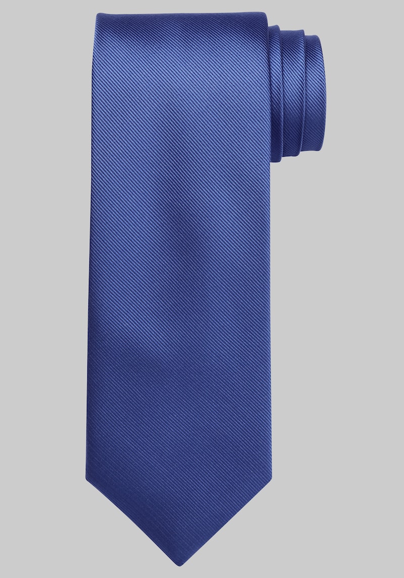 JoS. A. Bank Men's Traveler Collection Solid Tie, Blue