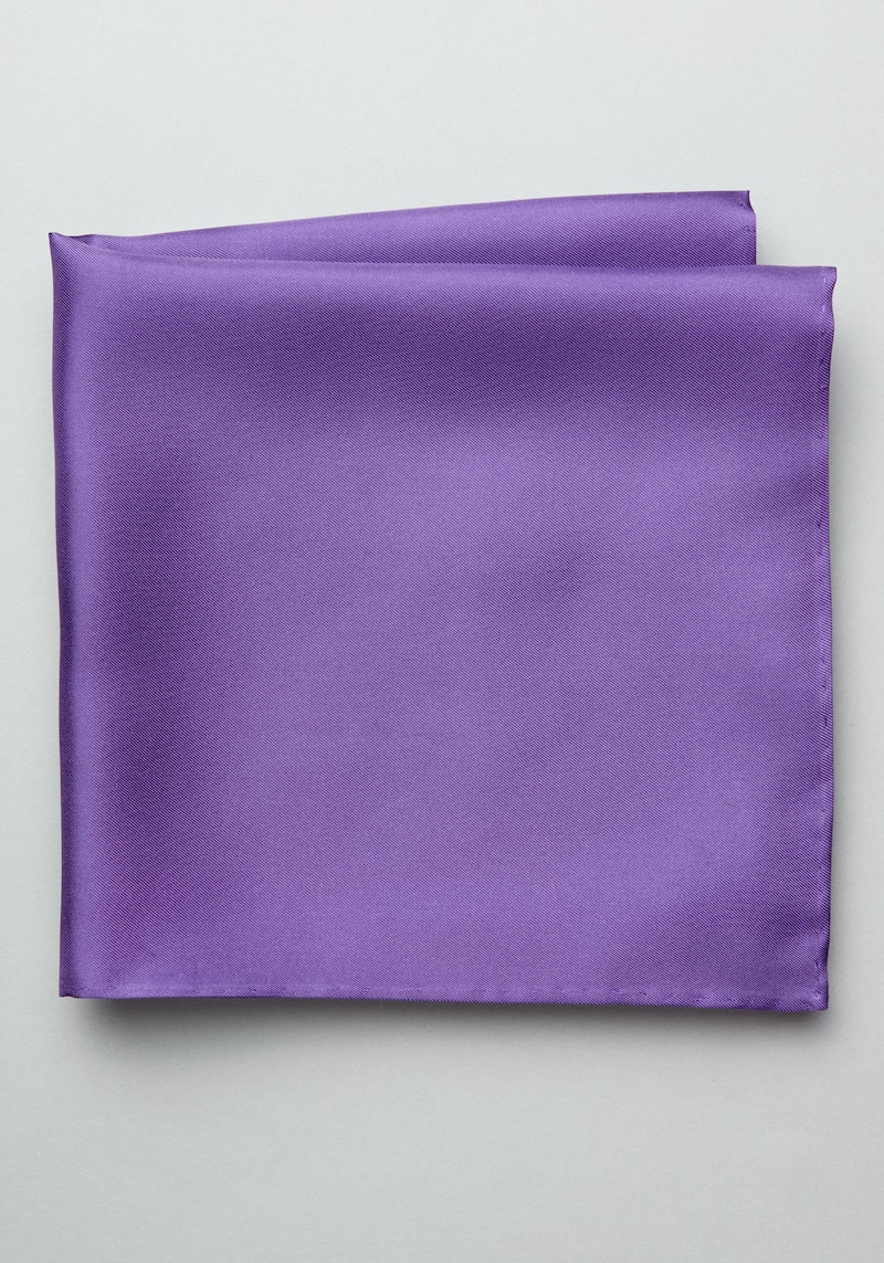 JoS. A. Bank Men's Silk Pocket Square, Purple, One Size