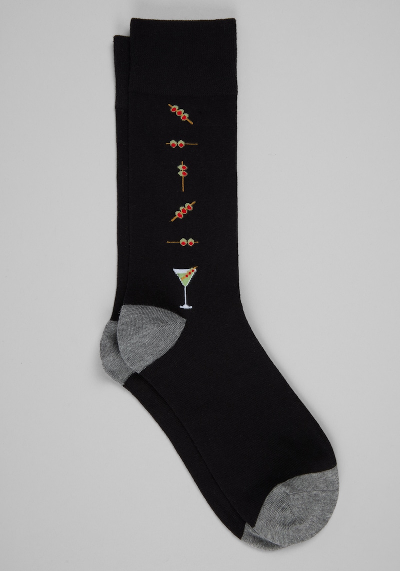 Men's Jos. A. Bank Martini Socks, 1-Pair at Jos. A. Bank, Black, 