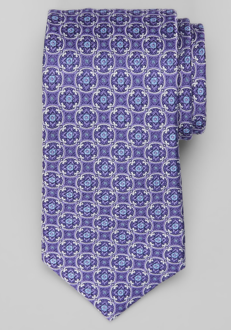 Men's Traveler Collection Linked Tile Medallion at Jos. A. Bank, Purple, Size One