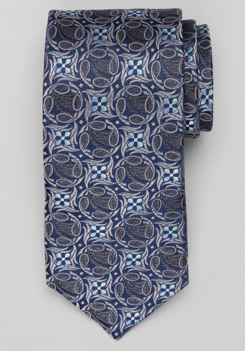 Men's Reserve Collection Medallion Tie at Jos. A. Bank, Black, Size One