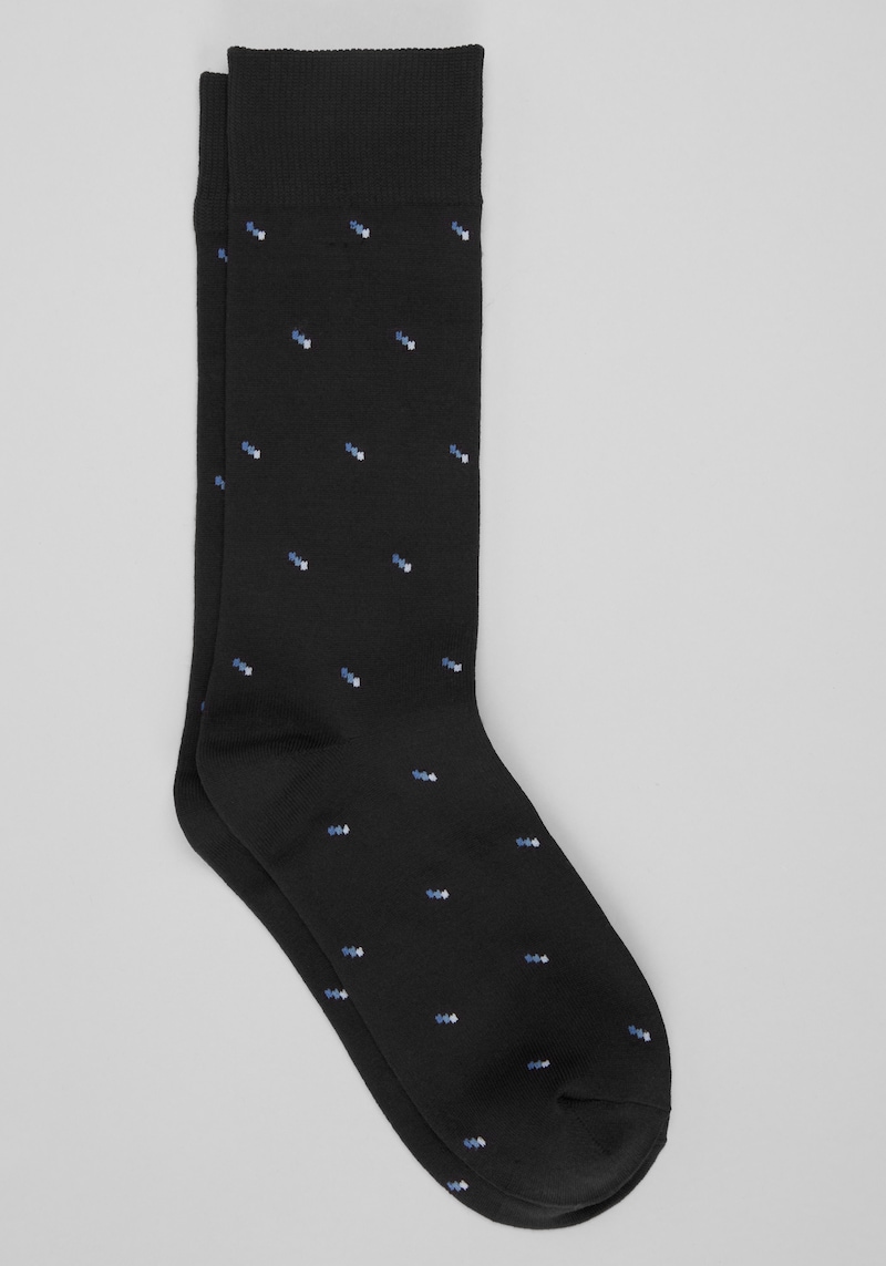Men's Jos. A. Bank Micro Pattern Lux Tux Socks at Jos. A. Bank, Blue Multi, Size Mid Calf