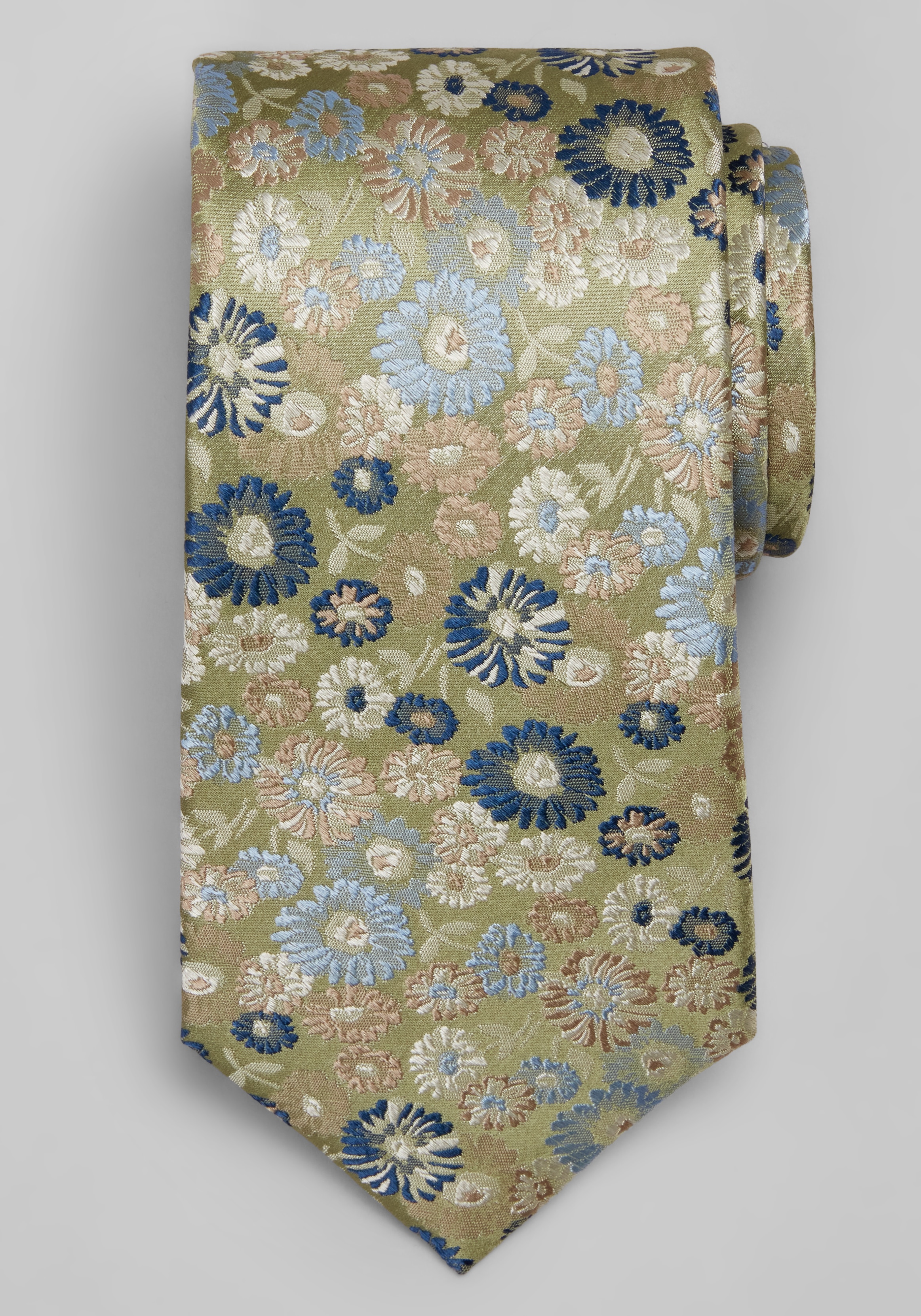 Men's Olive Green Neckties