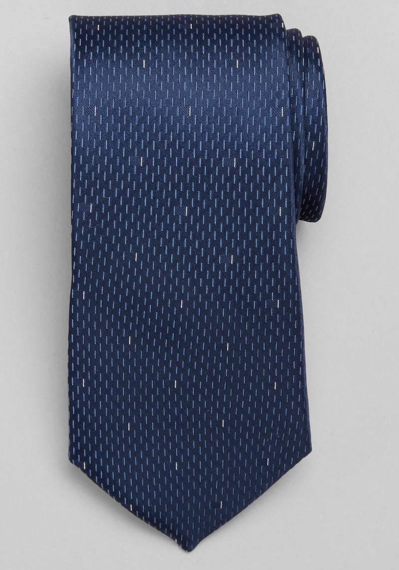 Men's Jos. A. Bank Rain Neat Tie at Jos. A. Bank, Blue/Navy, Size One