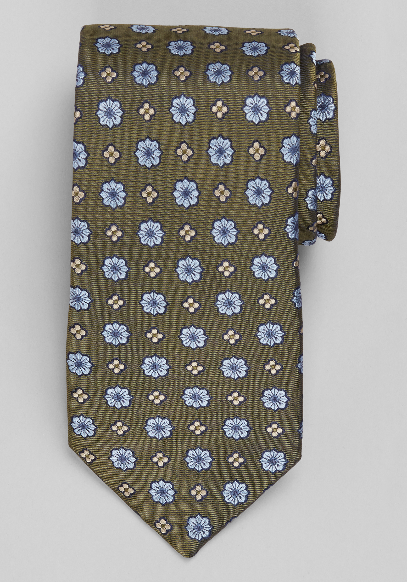 Men's Olive Green Neckties