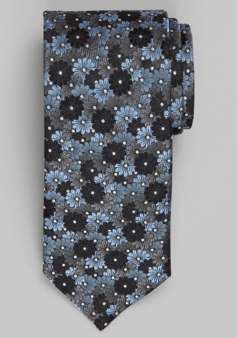 Men's Jos. A. Bank Floral Tie at Jos. A. Bank, Black/Blue, 