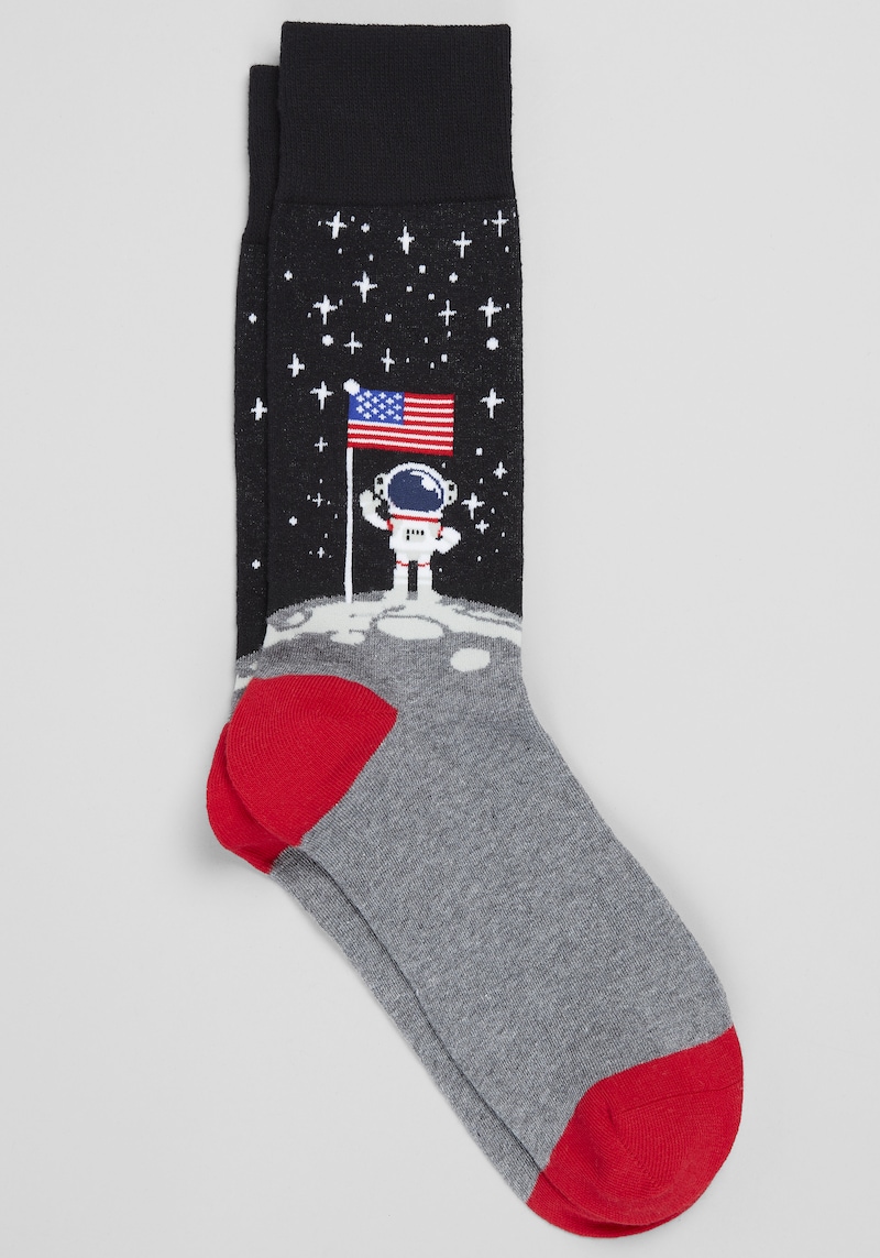 Men's Jos. A. Bank Astronaut Socks at Jos. A. Bank, Black, 