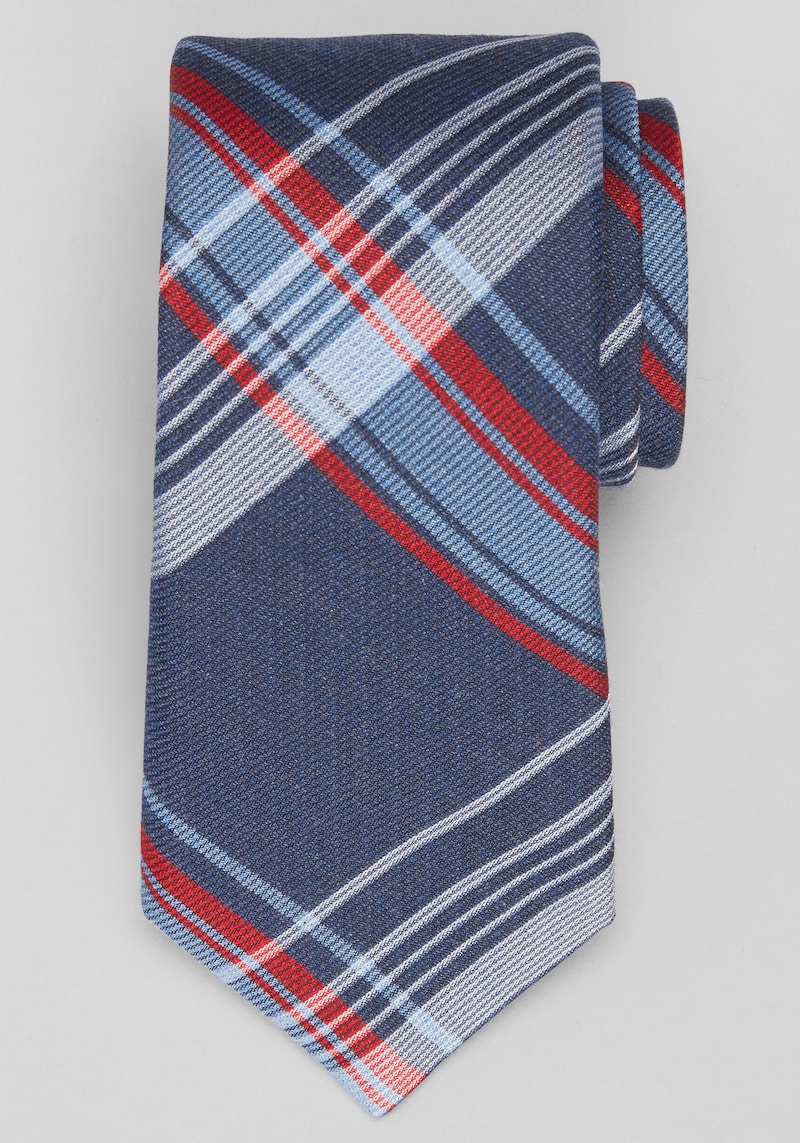 Men's Jos. A. Bank Diffusion Plaid Tie at Jos. A. Bank, Red, Size One