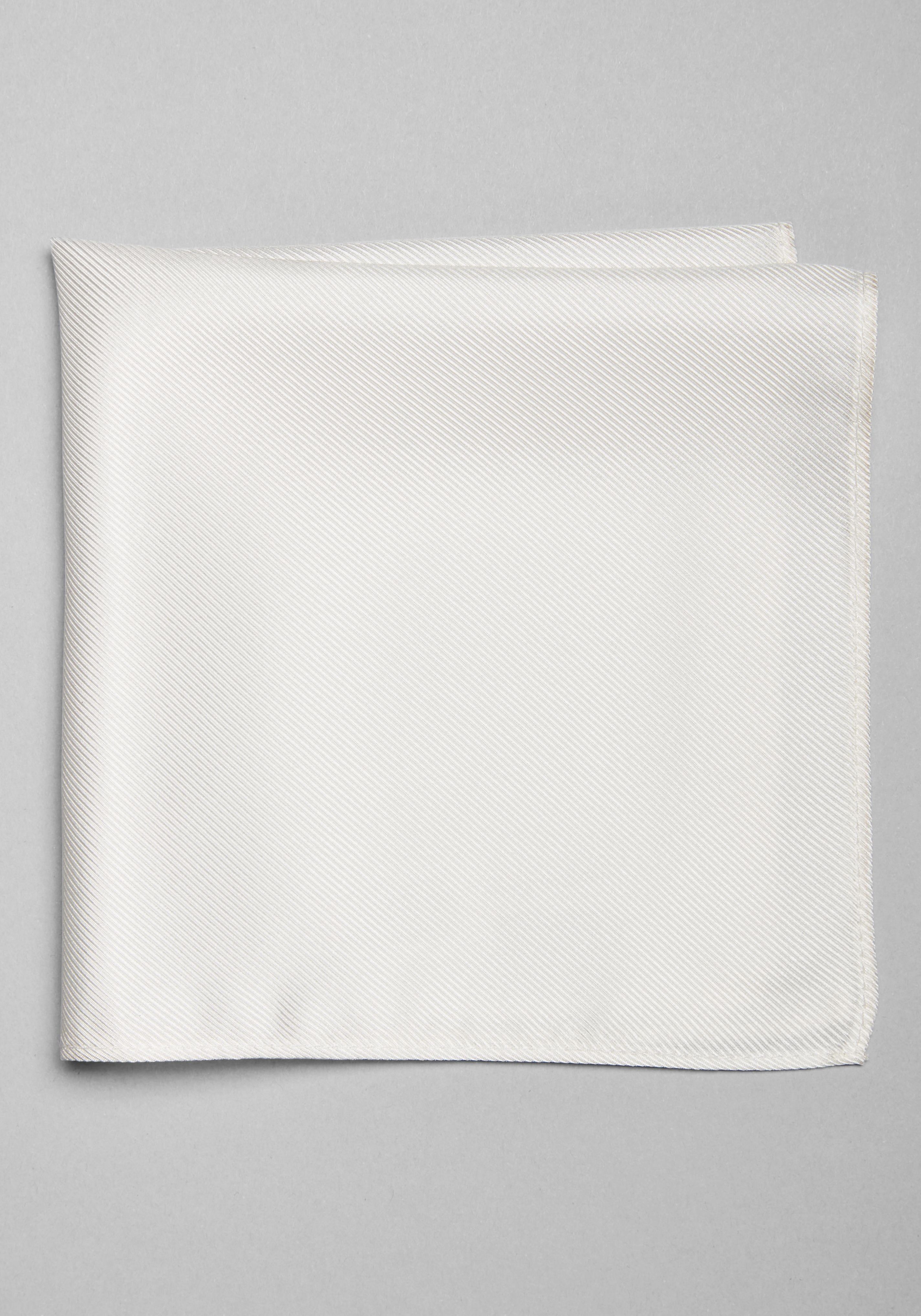 White Silk Pocket Squares