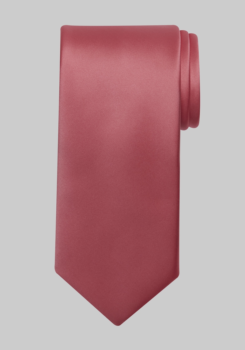 Men's Solid Tie, Fuchsia, One Size