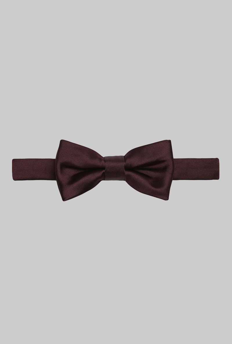JoS. A. Bank Men's Pre-Tied Bow Tie, Wine, One Size