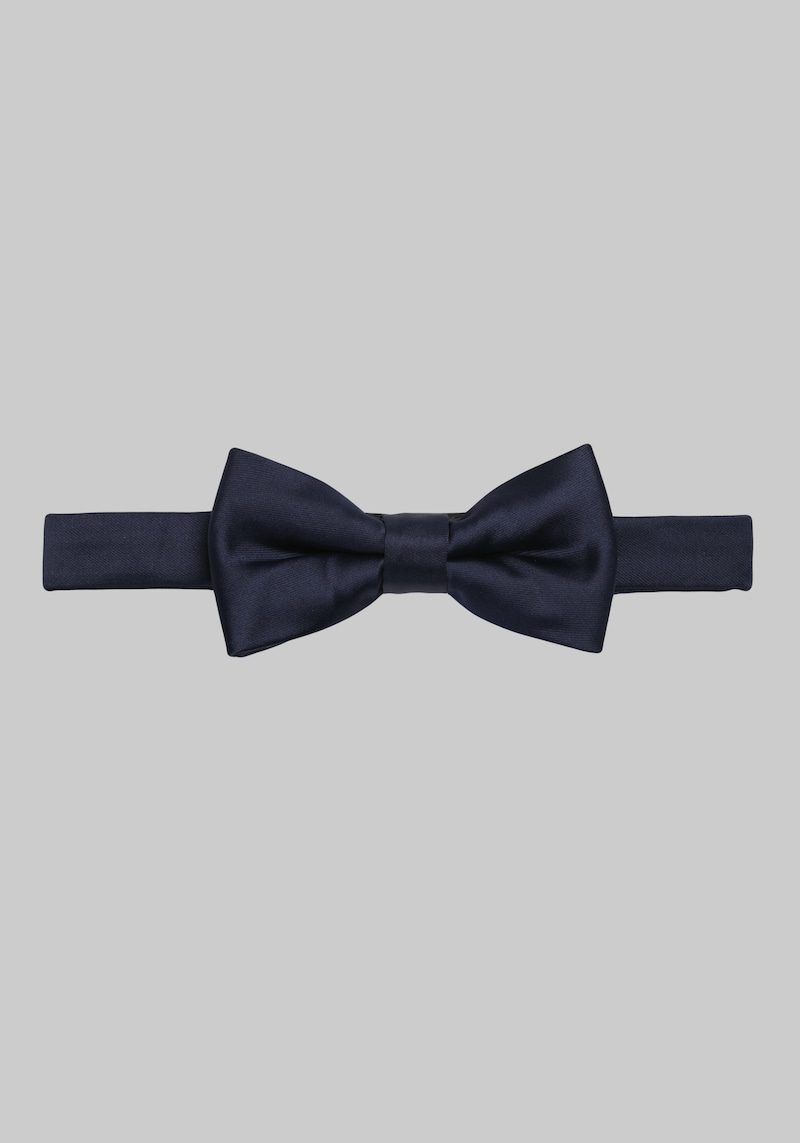 Men's Pre-Tied Bow Tie, Dark Navy, One Size