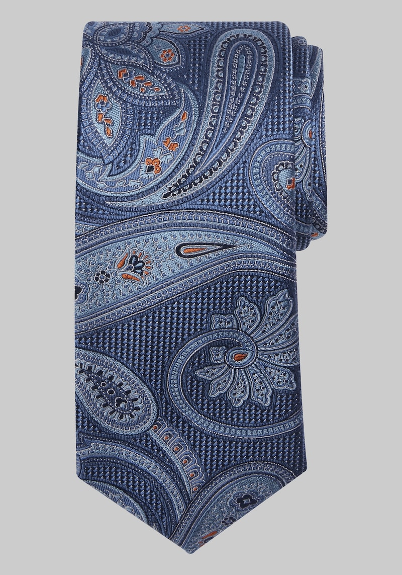 JoS. A. Bank Men's Reserve Collection Masterful Paisley Tie, Blue, One Size