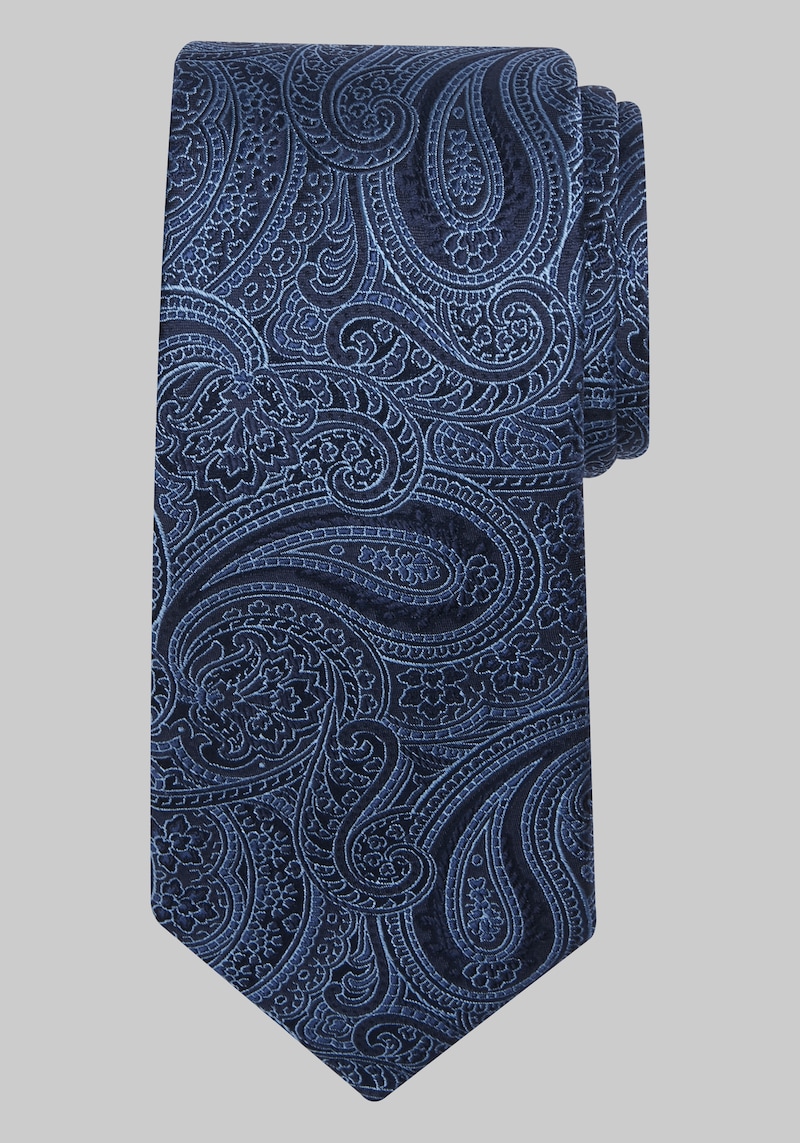 JoS. A. Bank Men's Reserve Collection Intricate Paisley Tie, Navy, One Size