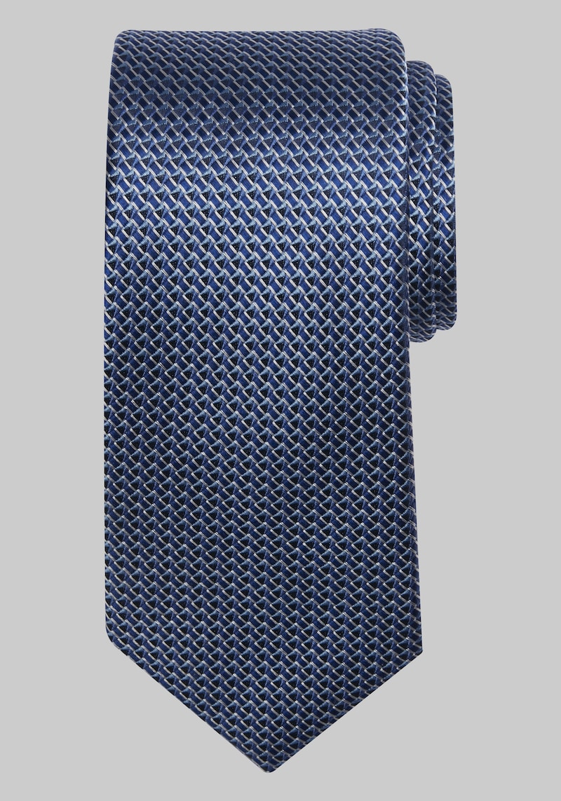 JoS. A. Bank Men's Traveler Collection Mini Geo Tie, Navy, One Size
