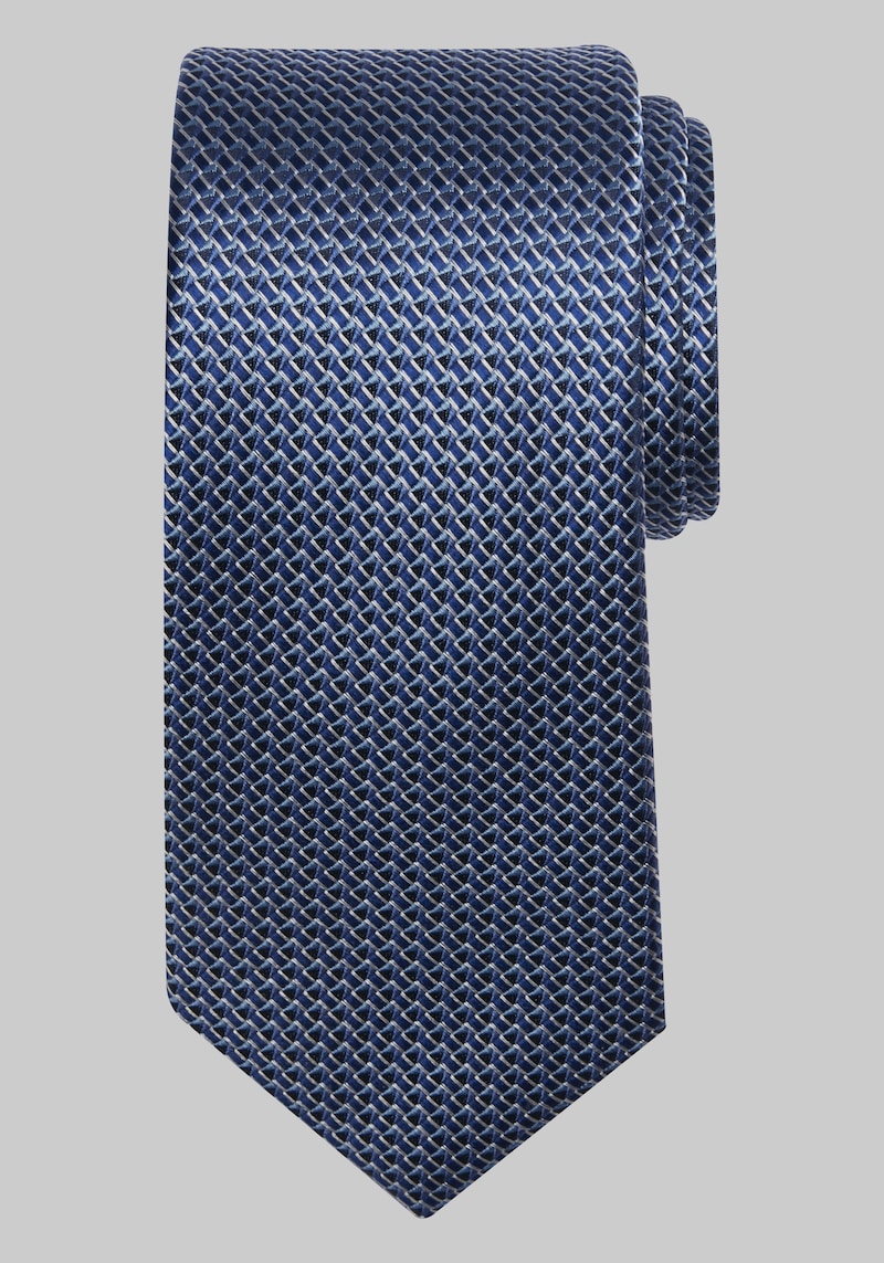 Men's Traveler Collection Mini Geo Tie, Navy, One Size