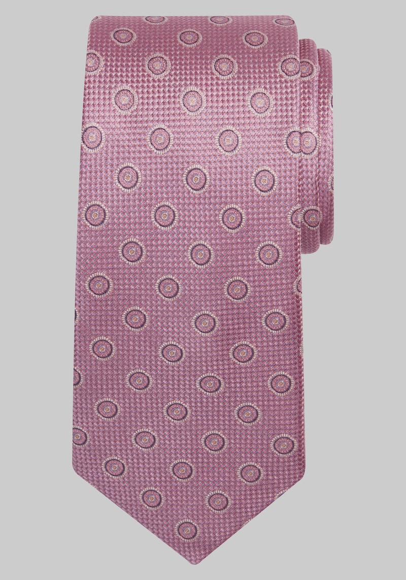 Men's Traveler Collection Radiant Dot Tie, Pink, One Size