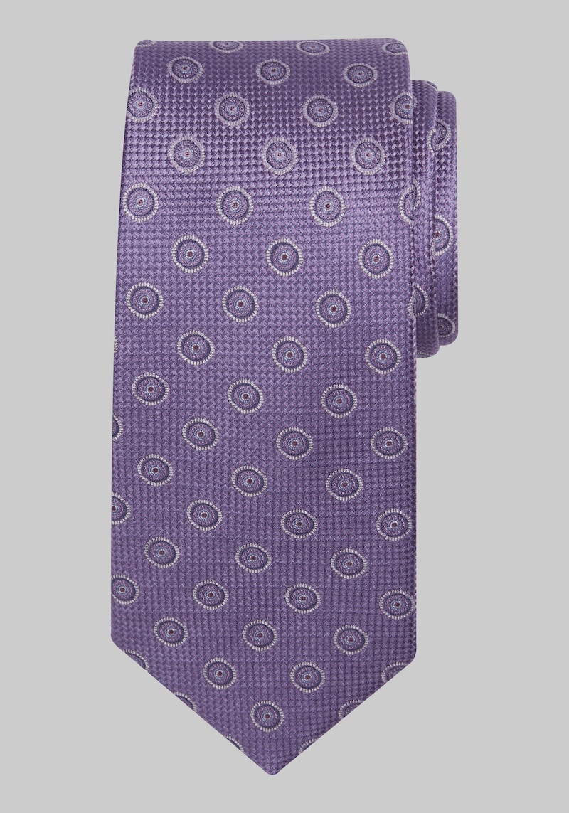 Men's Traveler Collection Radiant Dot Tie, Lilac, One Size