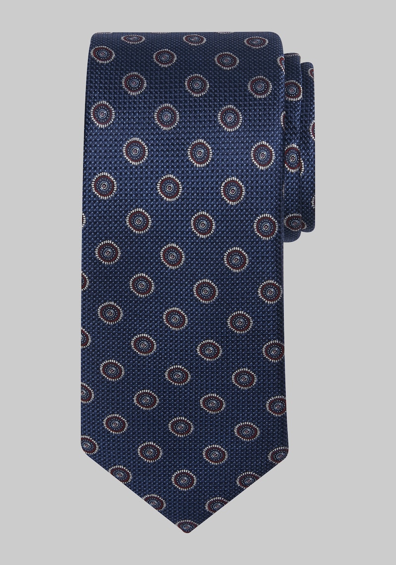 JoS. A. Bank Men's Traveler Collection Radiant Dot Tie, Navy, One Size