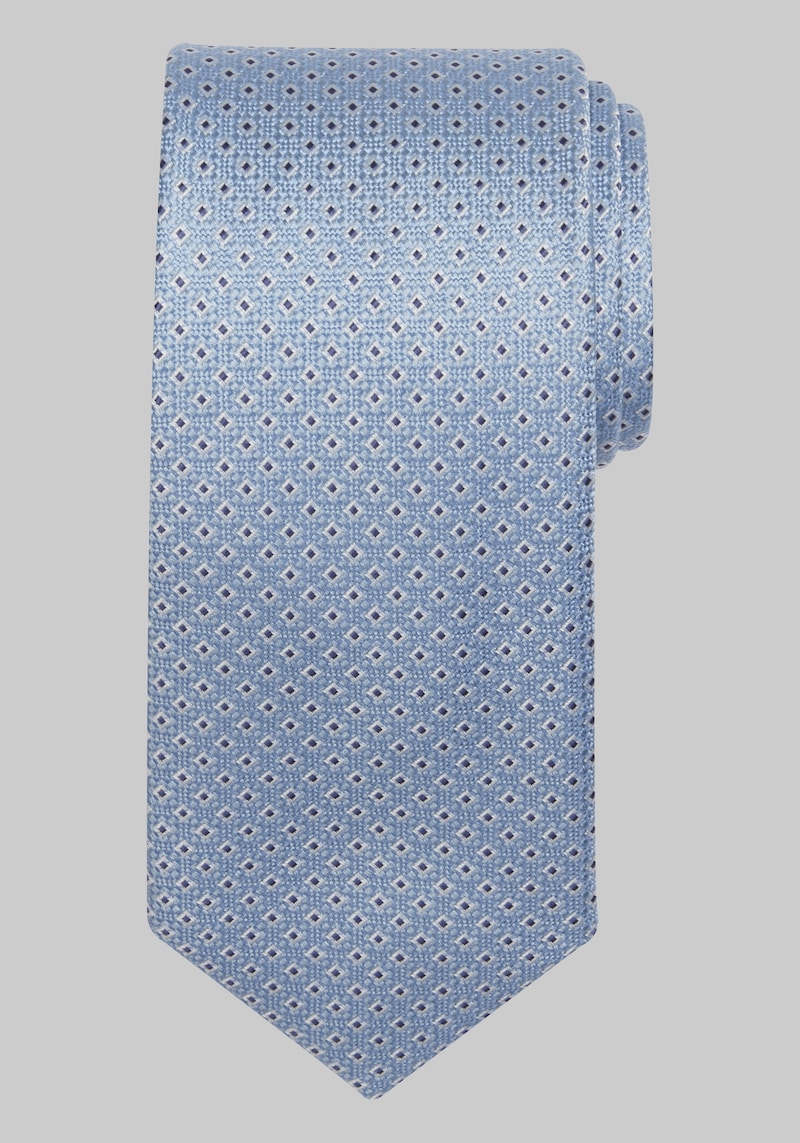 JoS. A. Bank Men's Traveler Collection Diamond Dot Tie, Blue, One Size