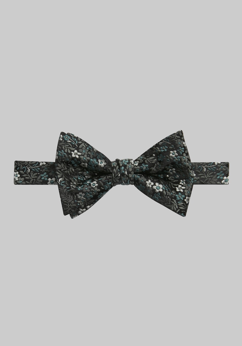 JoS. A. Bank Men's Floral Pre-Tied Bow Tie, Green, One Size