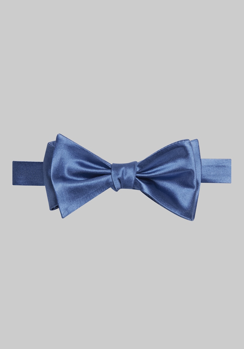 JoS. A. Bank Men's Self-Tied Bow Tie, Blue, One Size