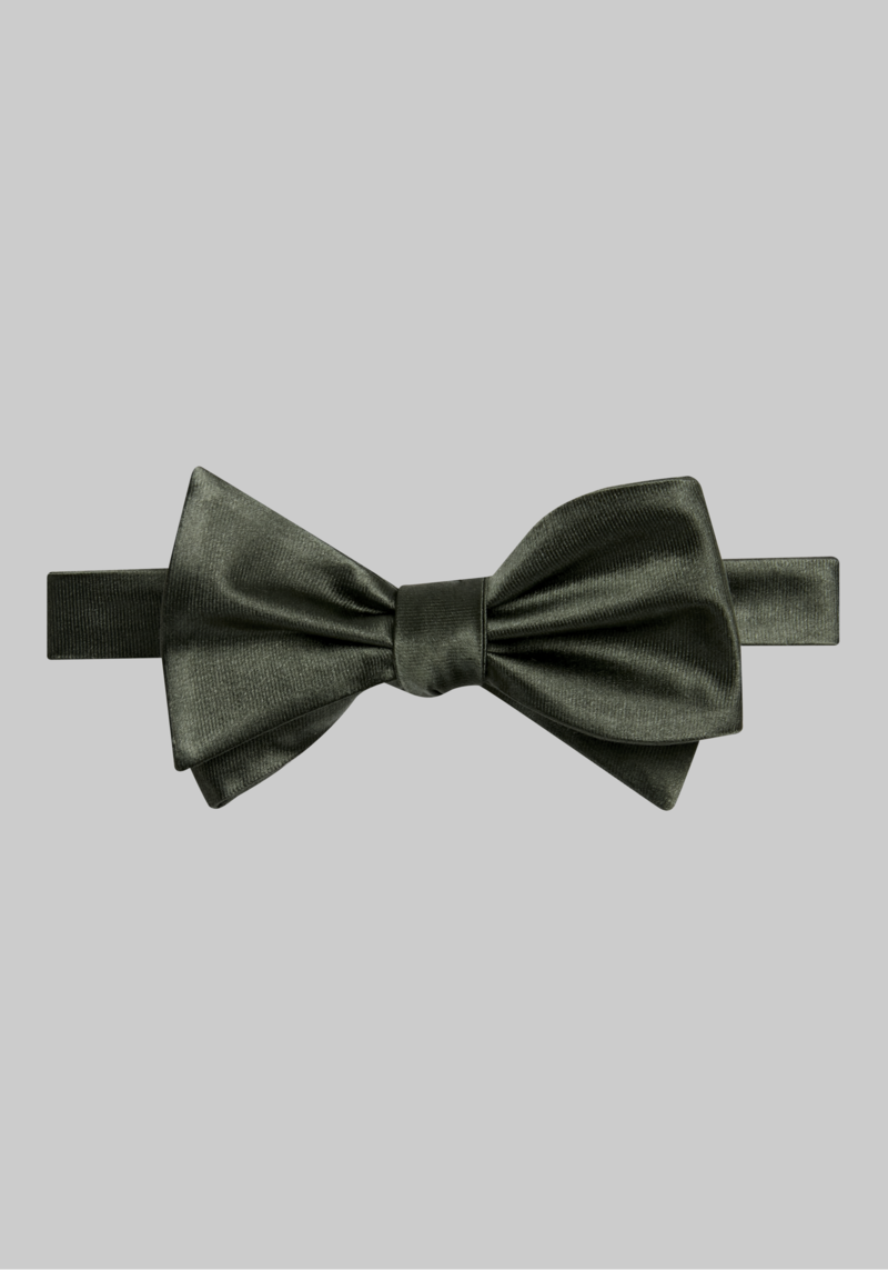 JoS. A. Bank Men's Self-Tied Bow Tie, Green, One Size