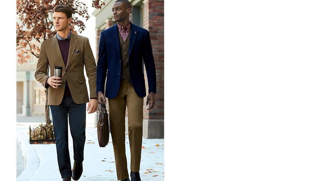 business casual men store