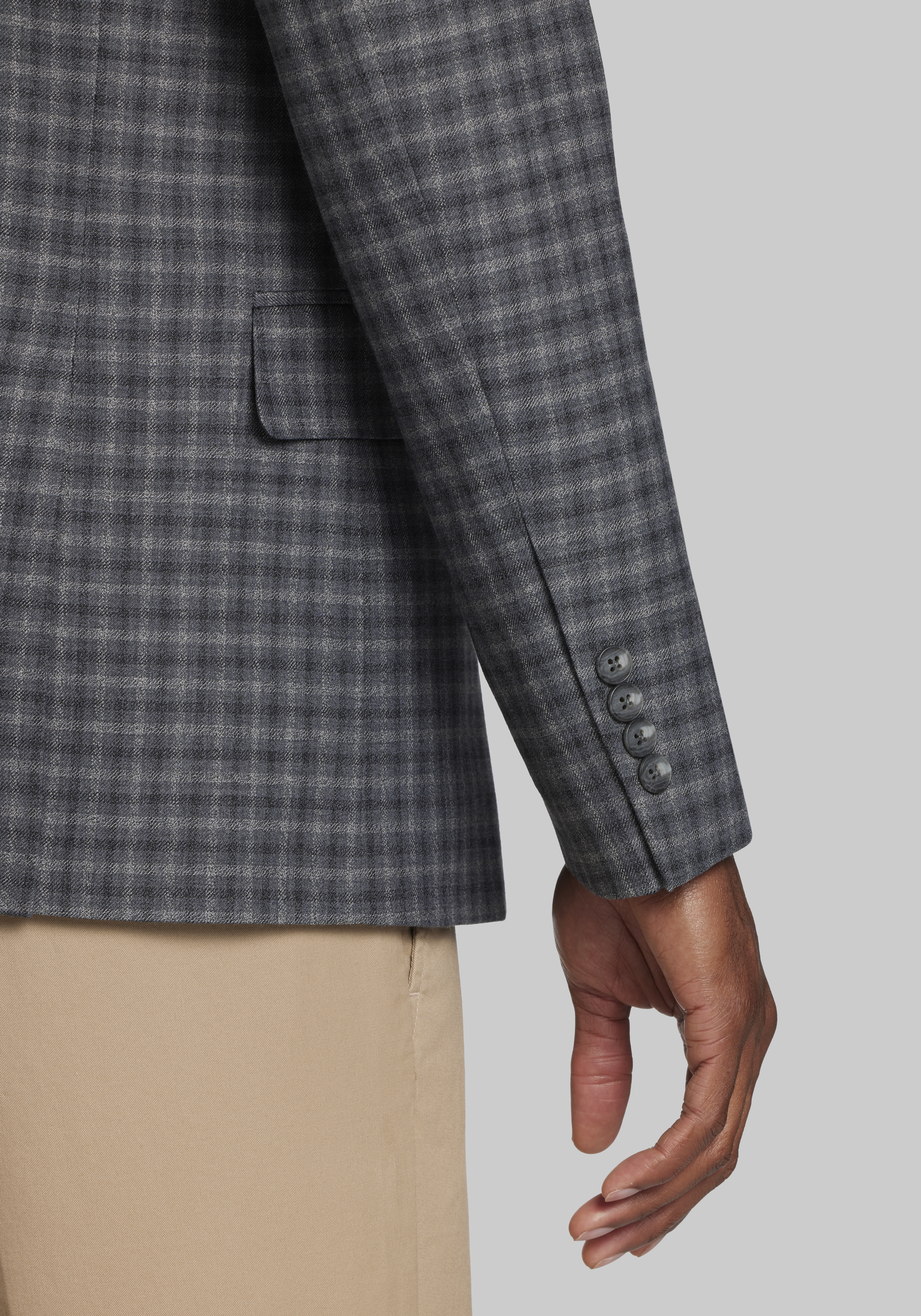 Jos. A. Bank Slim Fit Grid Sportcoat - Big & Tall CLEARANCE