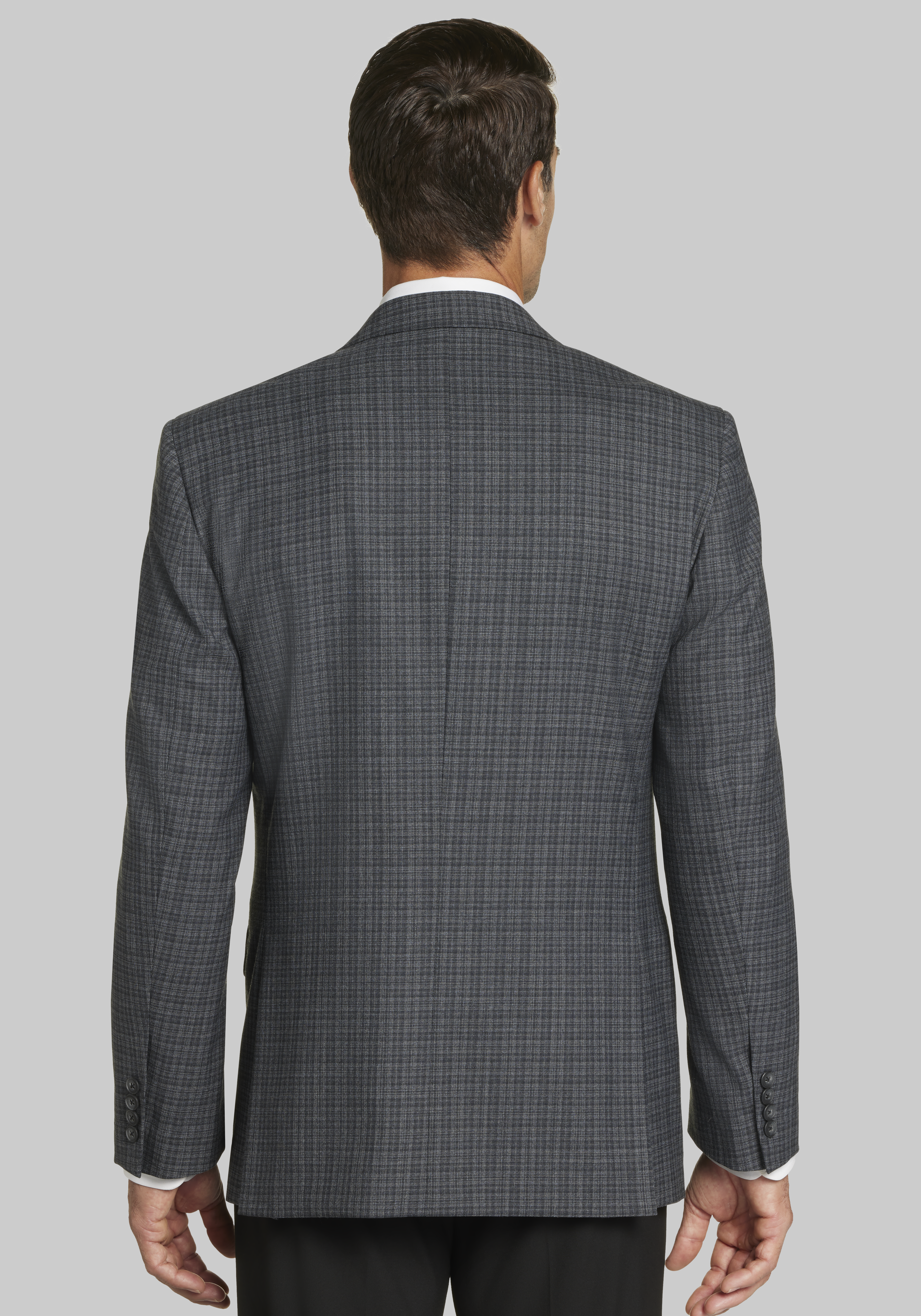 Jos. A. Bank Traditional Fit Small Plaid Sportcoat