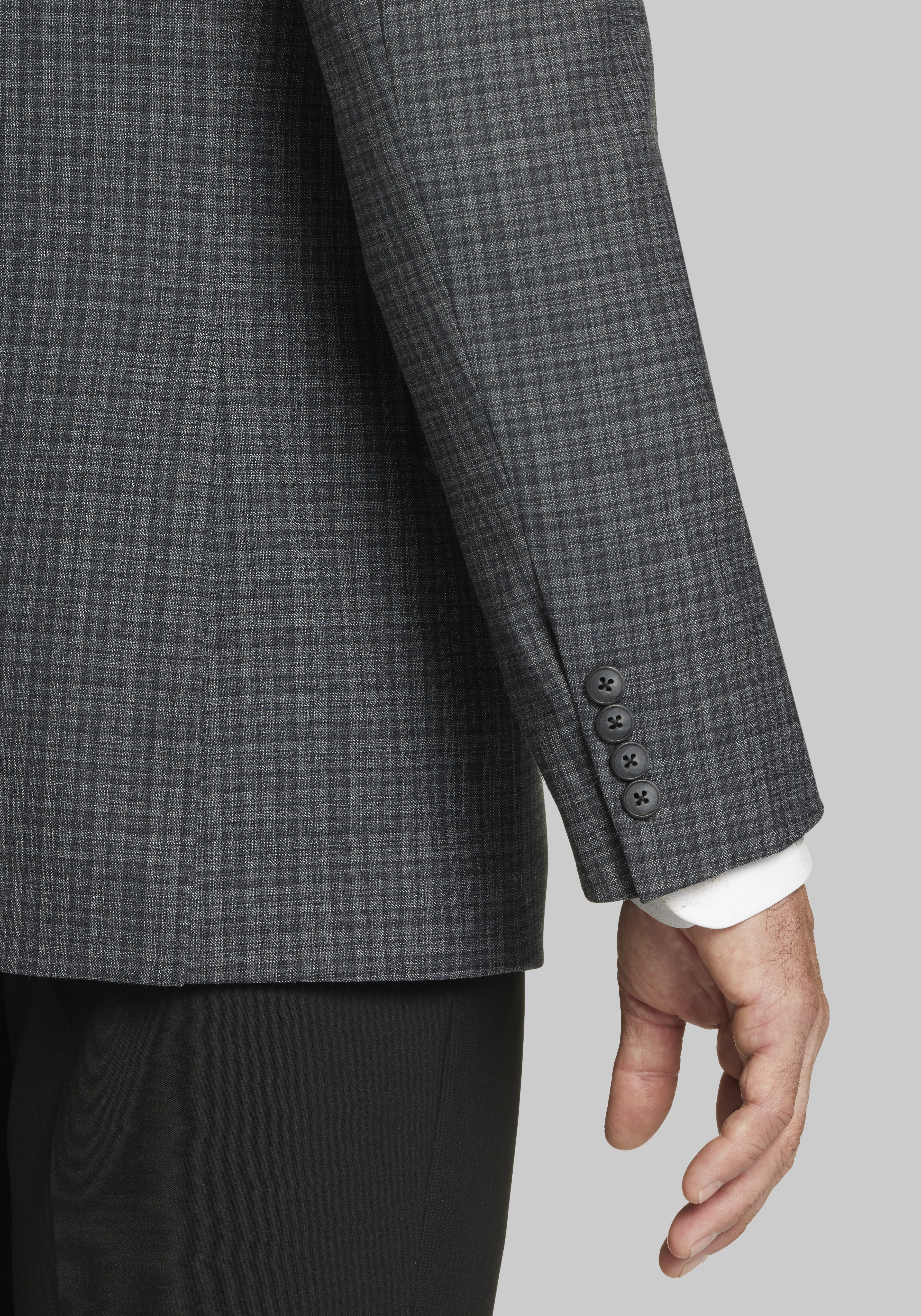 Jos. A. Bank Traditional Fit Small Plaid Sportcoat