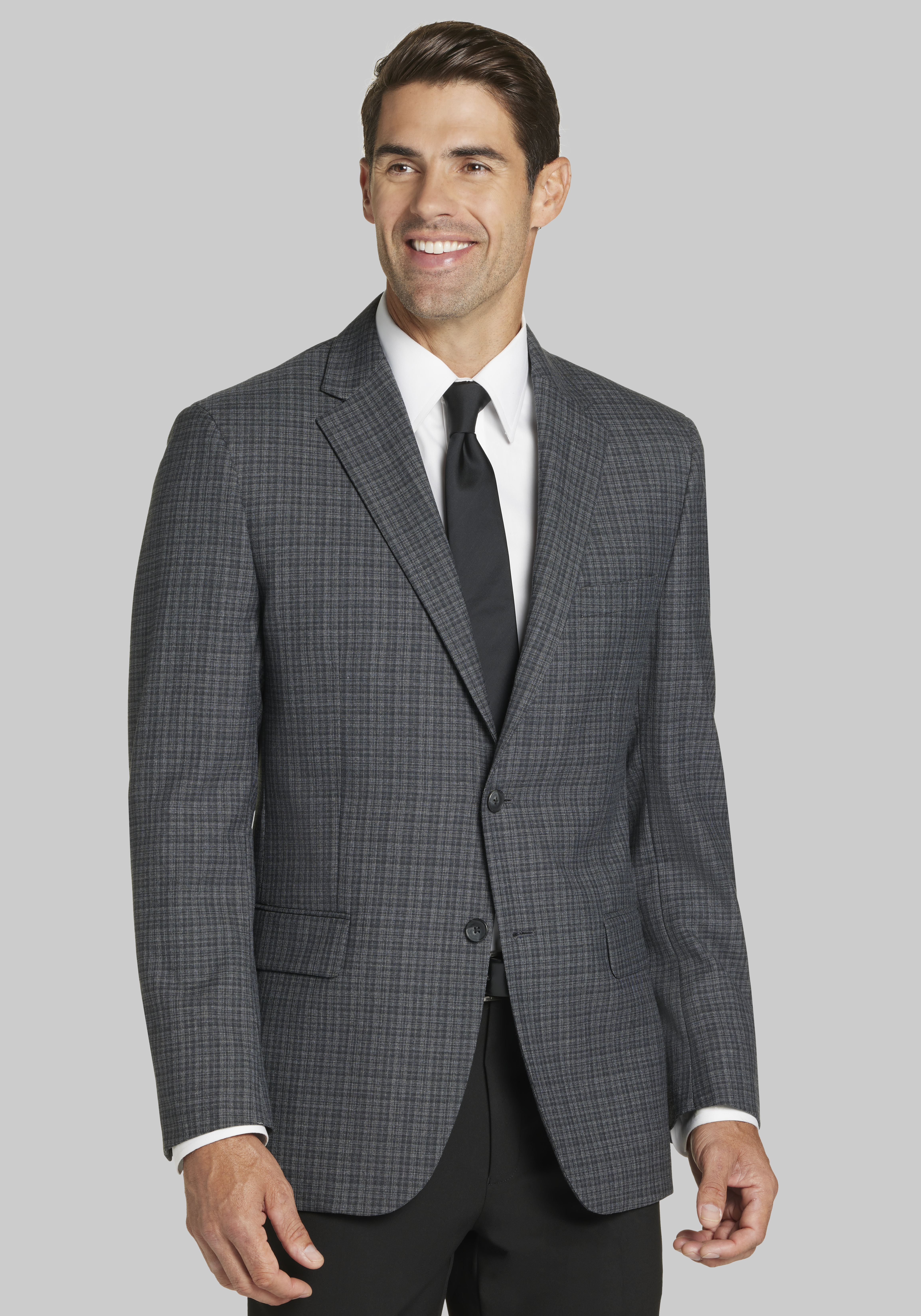 Jos. A. Bank Traditional Fit Small Plaid Sportcoat