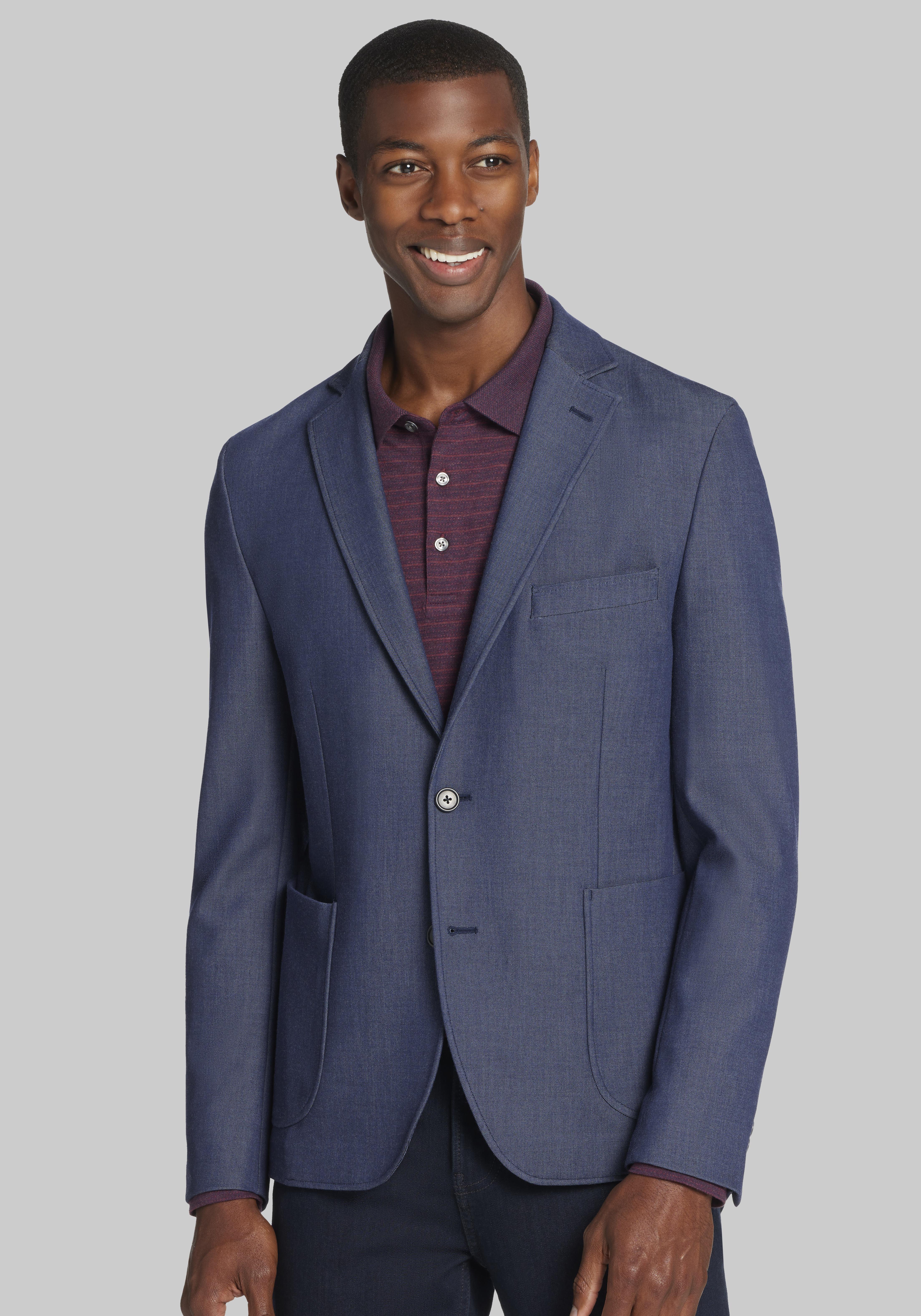 Blue Slim Fit All Sportcoats Blazers Jos A Bank