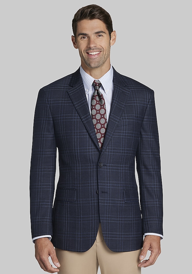 コート Sports Coat Dark Taupe Check Sport Coat | JB Britches Collection