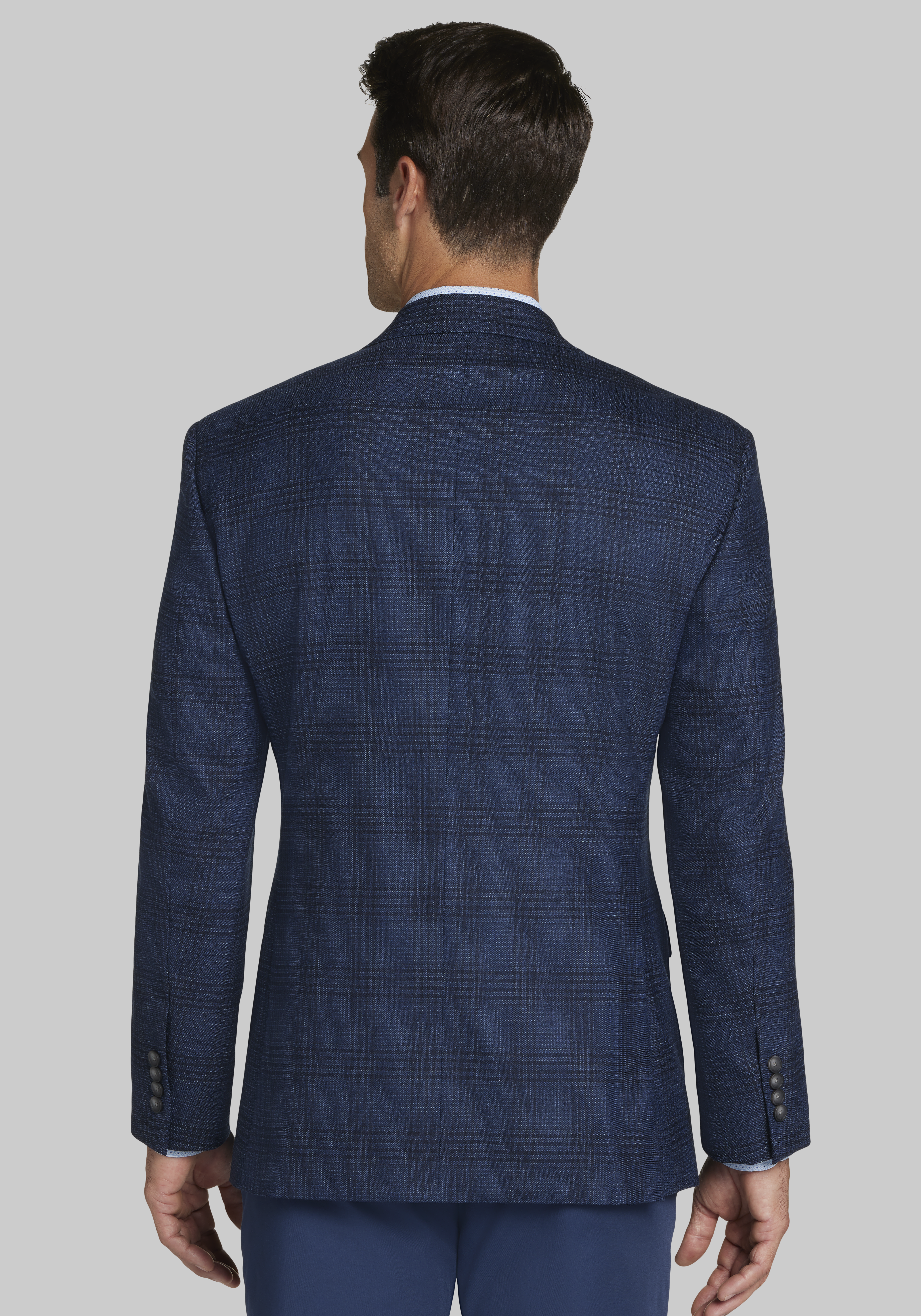 Traveler Performance Collection Traditional Fit Tonal Plaid Sportcoat