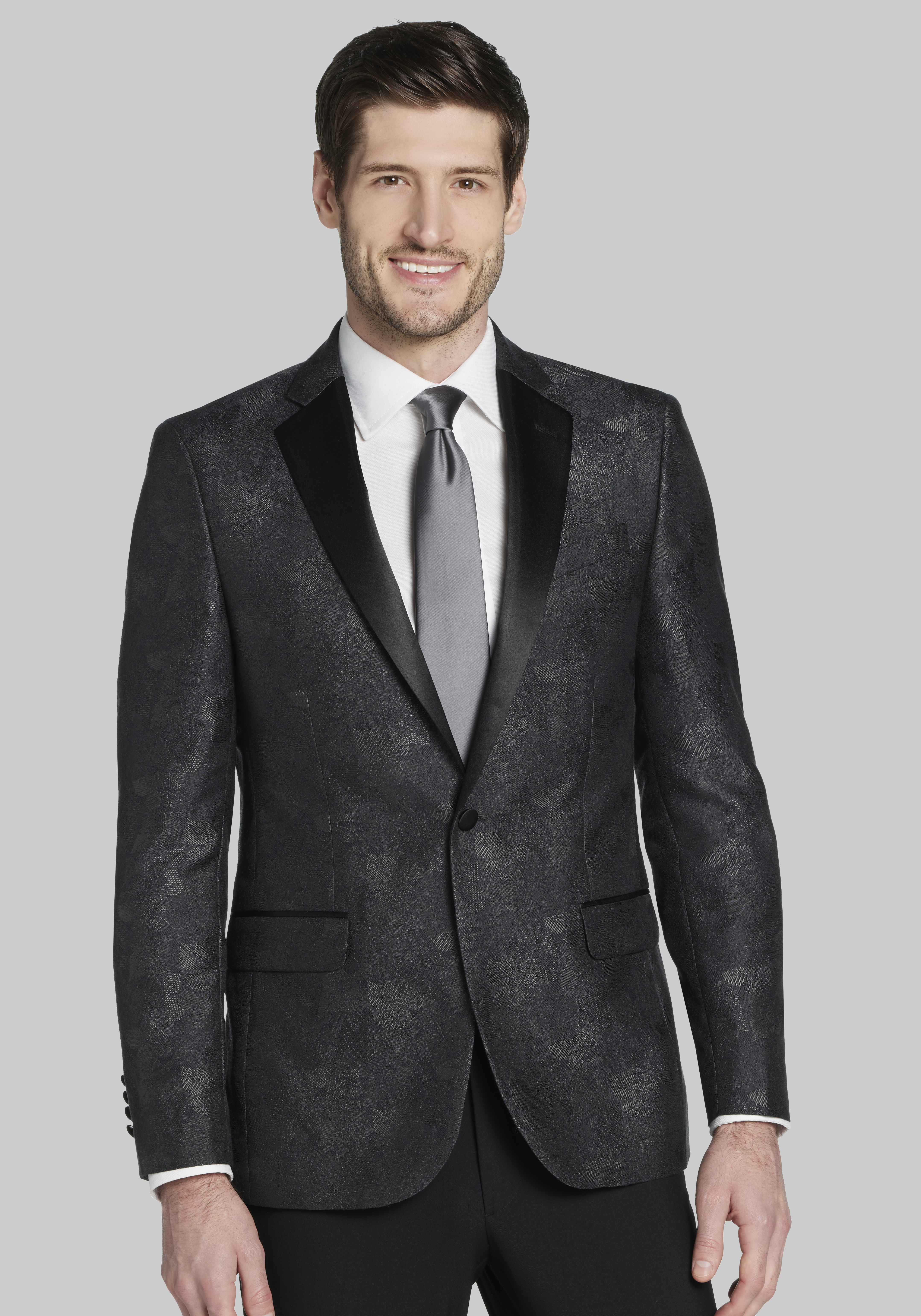 Grey dinner jacket best sale