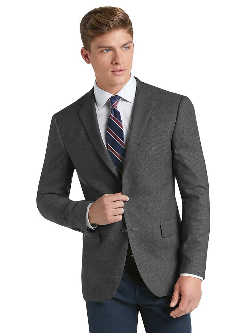 Traveler Collection Slim Fit Micro Check Sportcoat CLEARANCE ...