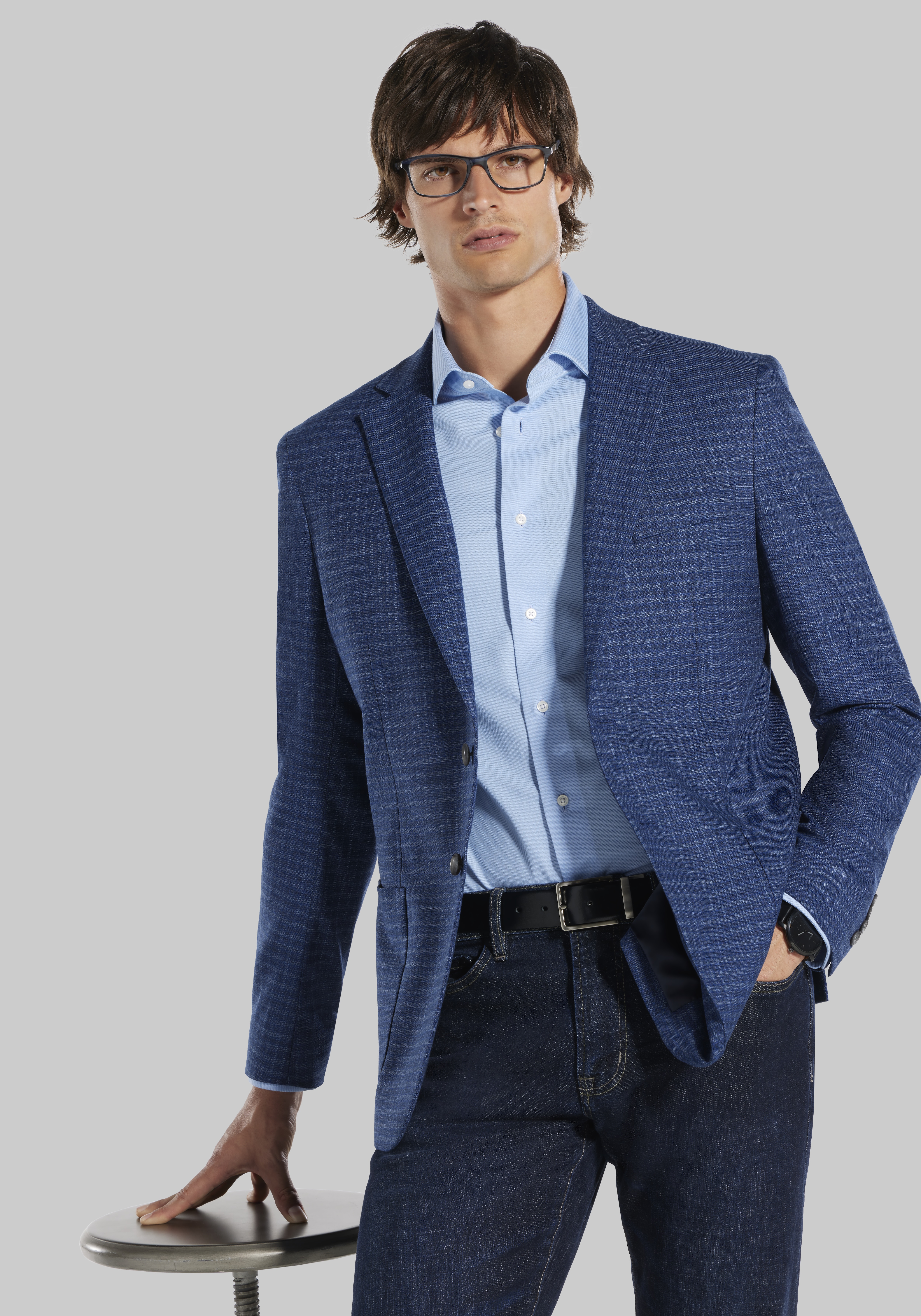 Jos. A. Bank Slim Fit Grid Sportcoat