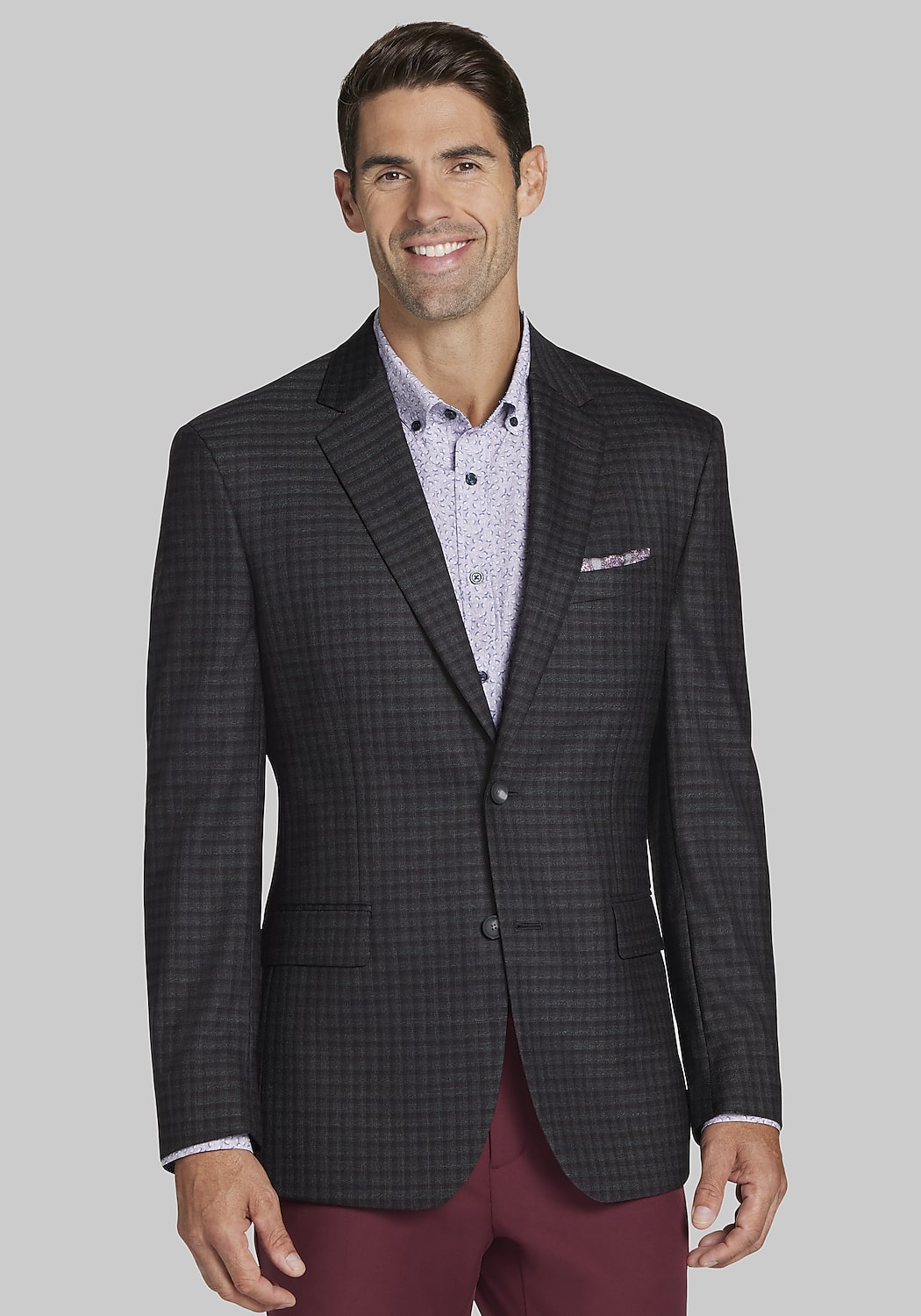 Traveler Performance Collection Traditional Fit Check Sportcoat - Big & Tall CLEARANCE