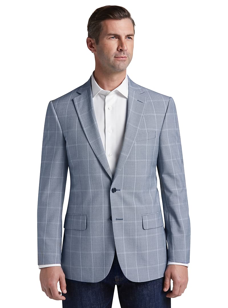 Reserve Collection Tailored Fit Windowpane Sportcoat CLEARANCE ...