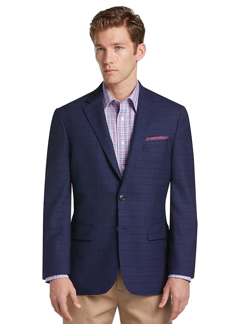 Traveler Collection Slim Fit Plaid Sportcoat CLEARANCE - Sportcoats as ...