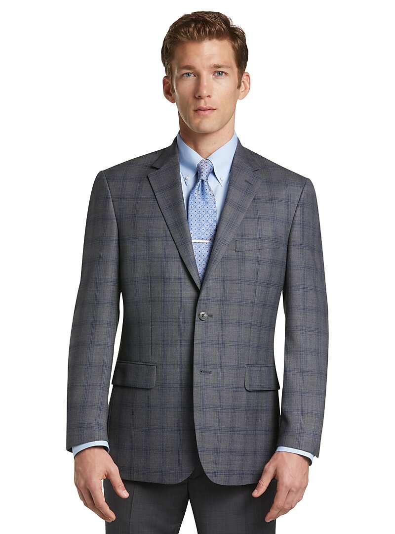 Traveler Collection Tailored Fit Plaid Sportcoat - Ready for Anything ...