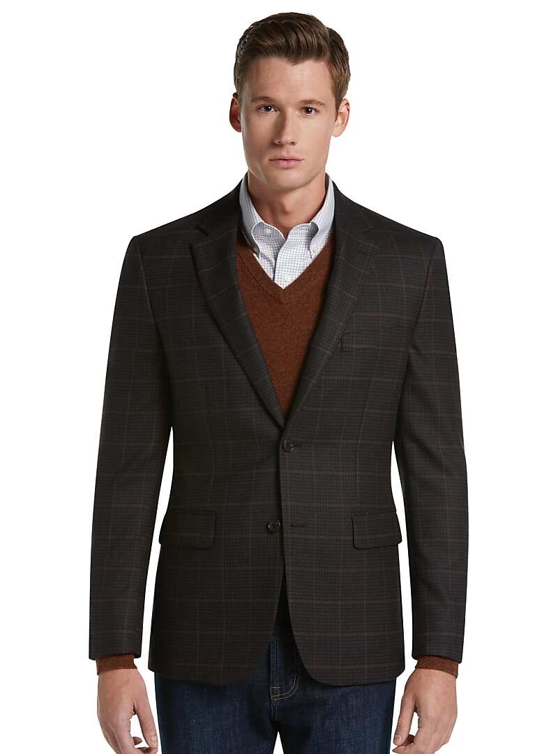 Traveler Collection Tailored Fit Houndstooth Sportcoat CLEARANCE ...