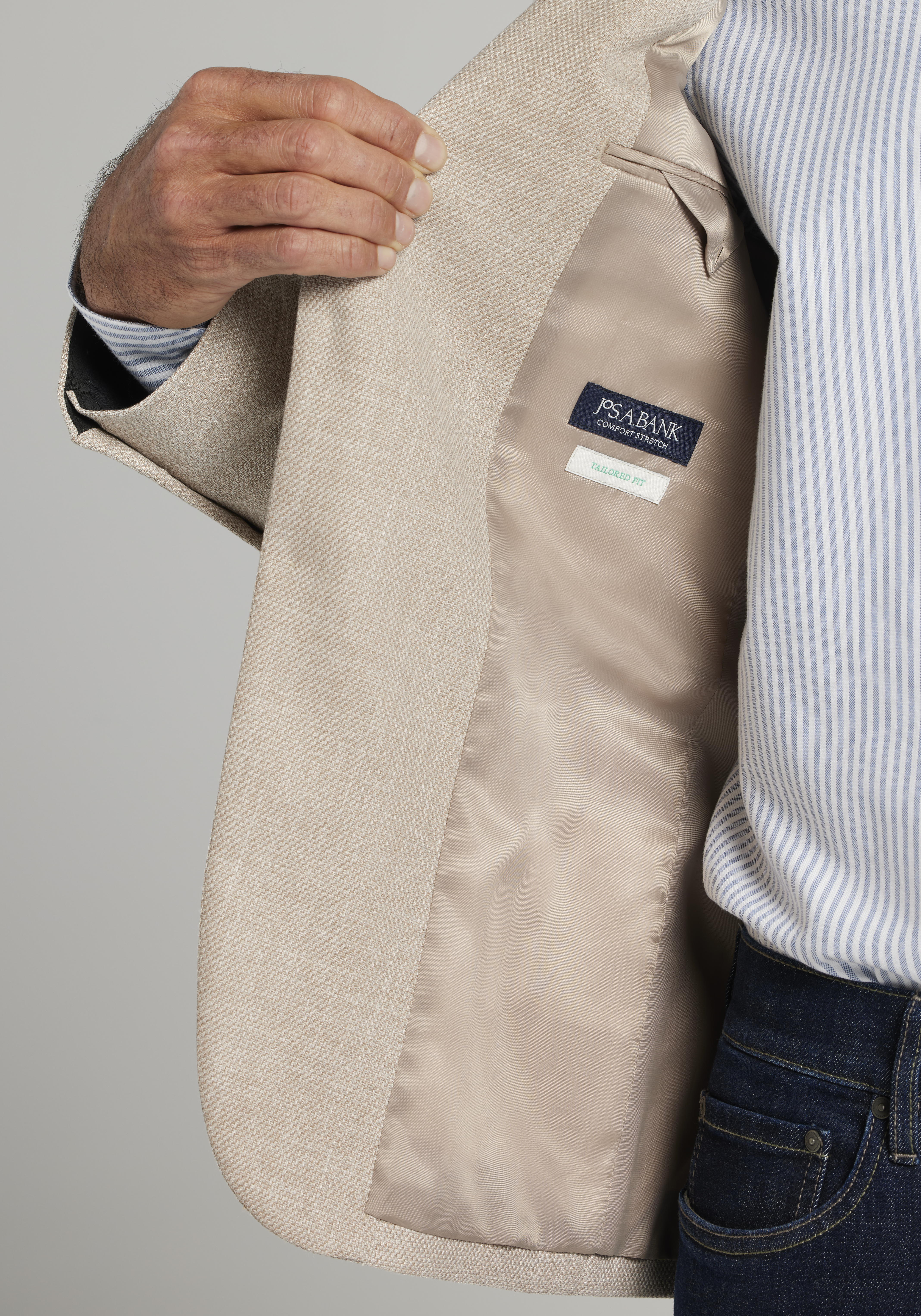 Jos. A. Bank Tailored Fit Comfort Stretch Textured Sportcoat CLEARANCE