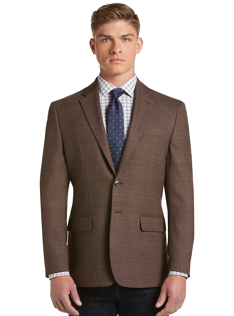 1905 Collection Tailored Fit Glen Plaid Sportcoat with brrr°® comfort ...