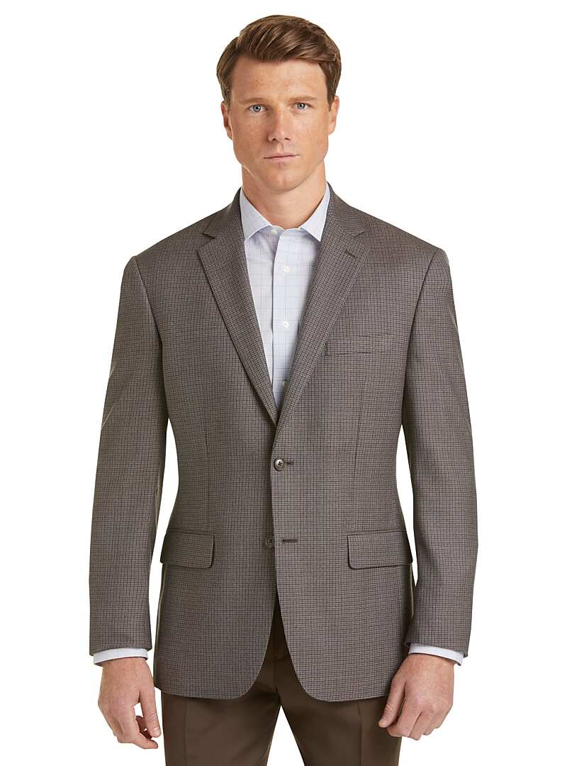 Executive Collection Traditional Fit Check Sportcoat - Executive ...