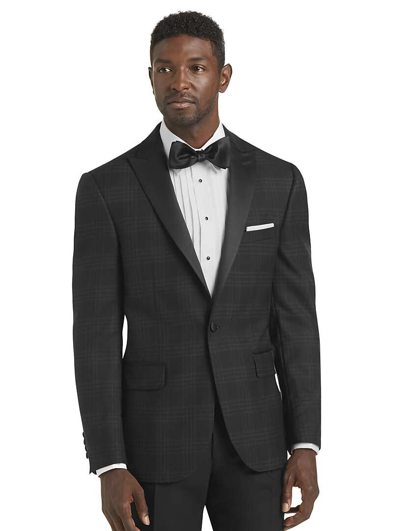 Jos. A. Bank Tailored Fit Plaid Dinner Jacket CLEARANCE - All Clearance ...