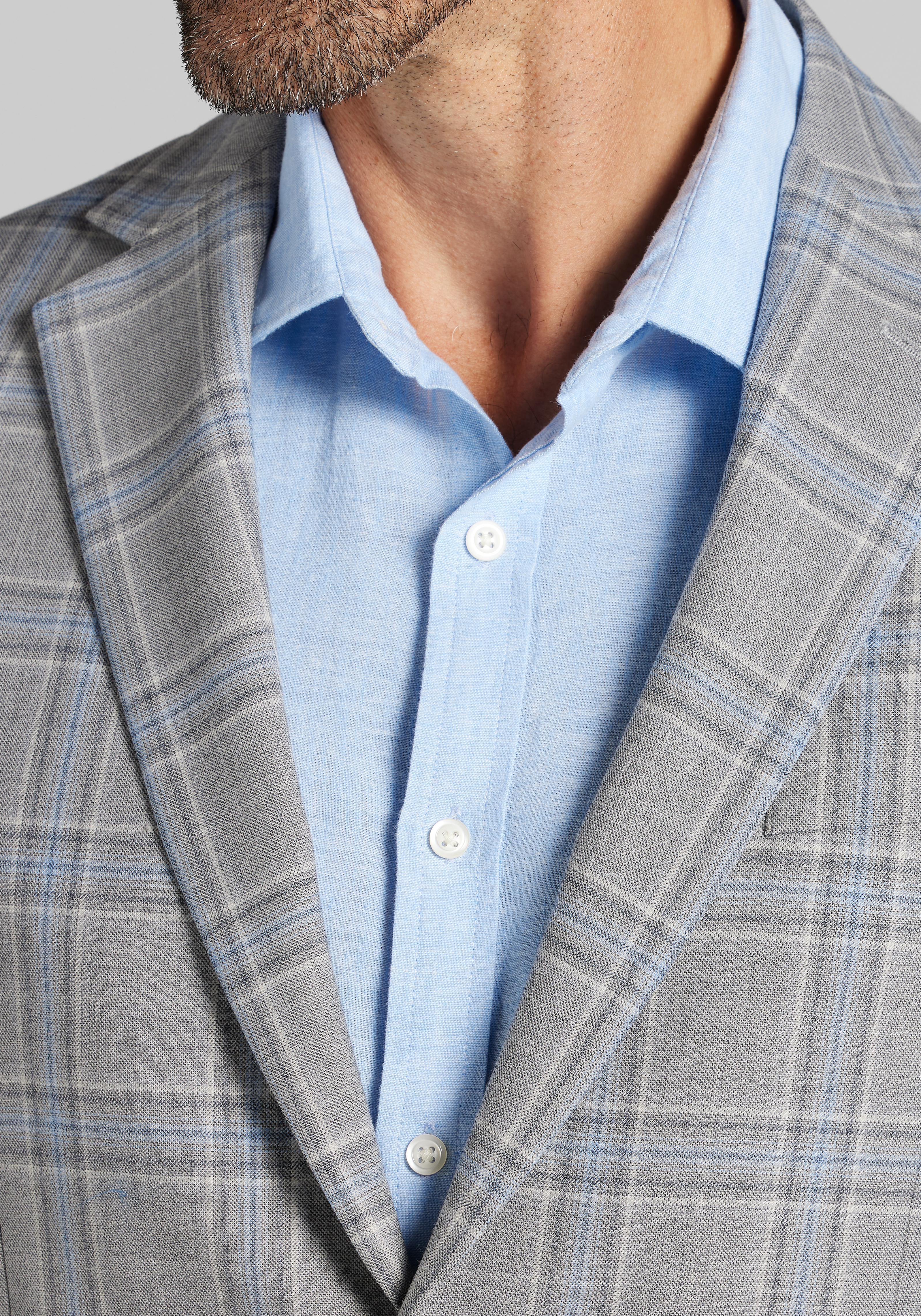 Jos. A. Bank Tailored Fit Comfort Stretch Plaid Sportcoat CLEARANCE