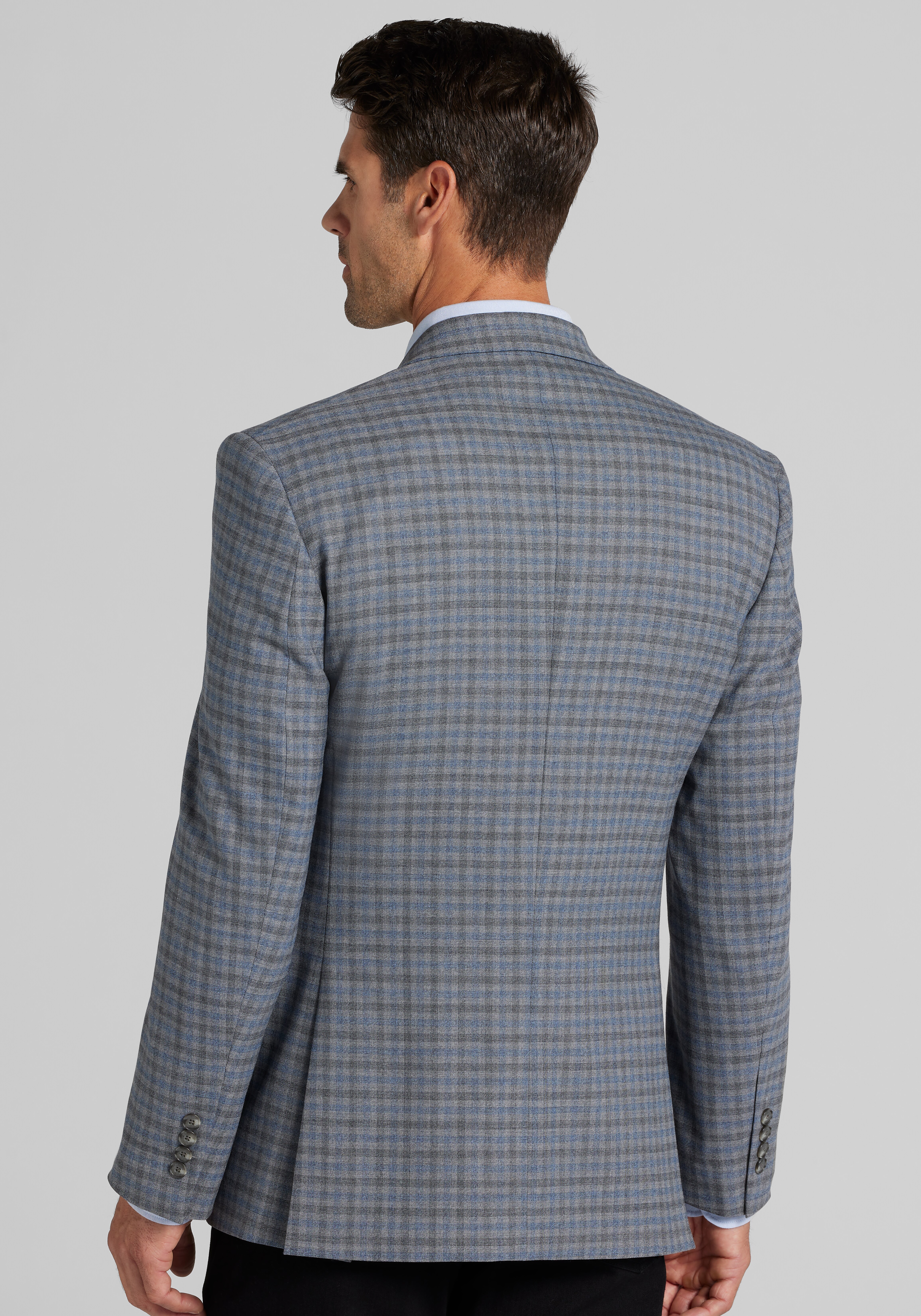 Jos. A. Bank Traditional Fit Comfort Stretch Plaid Sportcoat - Big & Tall CLEARANCE